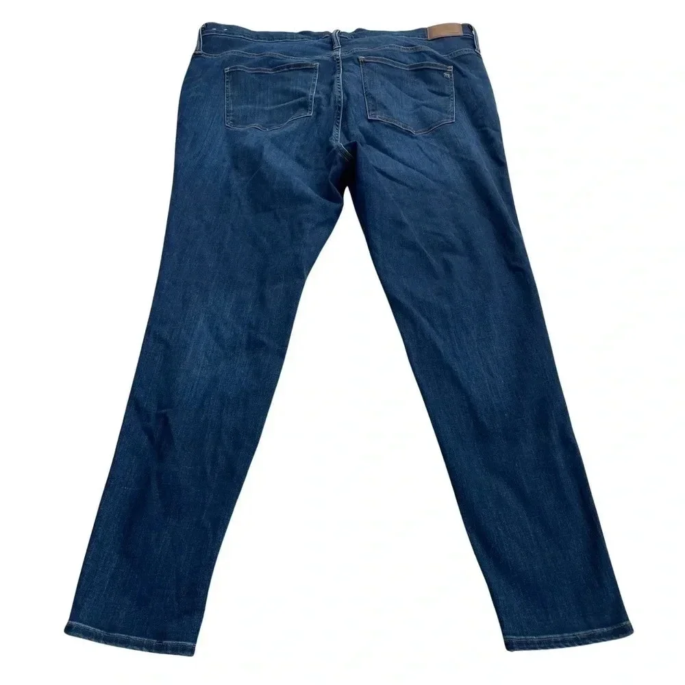 Madewell Skinny Jeans - 10 Inch High-rise • Size 36T (20)• Dark Wash - Picture 4 of 6